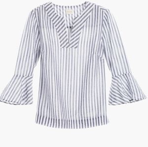 Chico's bluebell striped shirt